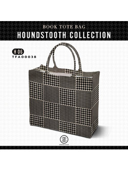 กระเป๋า Book Tote Bag HOUNDSTOOTH COLLECTION รหัส TFA00038 #SOdAbag #SOdAPrintinG