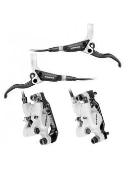 ชุดดิสเบรค ALIVO หน้า/หลัง (มือเบรค BL-M445/ก้ามเบรค BR-M447) สีขาวและสีดำ