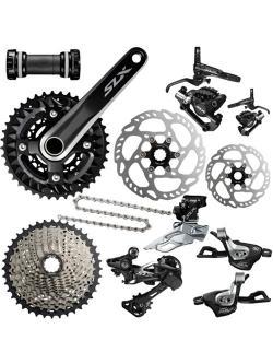 ชุดเกียร์เสือภูเขา Shimano SLX GroupSet, 3*10 speeds (ไม่รวมชุดดิส), M7000, SLX MY2018