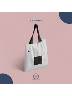 กระเป๋าแคนวาส พิมพ์ลาย Girl Art TBA0092 #SOdABag #SOdAPrintinG #กระเป๋า #กระเป๋าผ้า