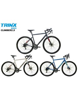 TRINX CLIMBER 2.3 Road Bike 2023 | Aluminum 700C Frame | SHIMANO SORA 18-Speed | Disc Brakes | 700x38C Tires