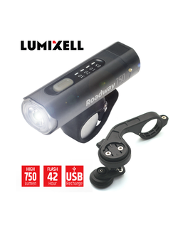 LUMIXELL model BA355, headlight set, distance light set, bicycle light, waterproof, can charge mobile phones.