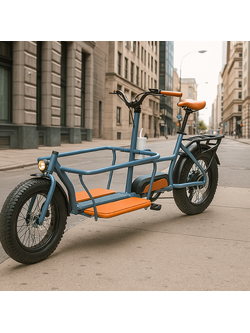 VeloMove VMSC3 จักรยานไฟฟ้าบรรทุกหน้า | มอเตอร์ Bafang 500W | แบตซัมซุง 48V17.4Ah | รับน้ำหนักได้ 180 กก.