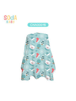 ผ้าคลุมให้นม ลาย Winter #ใส่ชื่อได้ รหัส CNA00018 ⛄️❄️#Winter #SOdAbaby
