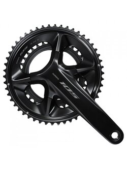 จาน SHIMANO 105 FCR7100 HOLLOWTECH II Crankset 2x12-speed 52X36T, 160MM, 160MM, 165MM, 170MM, 172.5MM,สีดำ, ไม่รวมกะโหลก, มีกล่อง