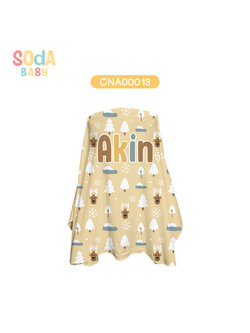 ผ้าคลุมให้นม ลาย Winter #ใส่ชื่อได้ รหัส CNA00013 ⛄️❄️#Winter #SOdAbaby