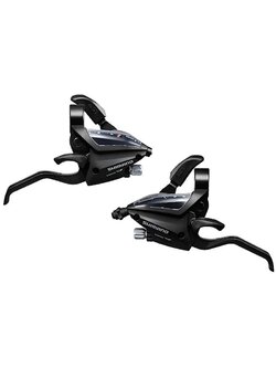 Shimano Shifter ST-EF500 3x8 Speed Shift/Brake Lever Combo Set 3-Finger with Inner Cables