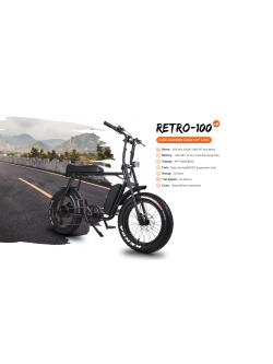 จักรยานไฟฟ้า MARIO RETRO-100, Electric motorcycle sports, SUPER 73, 7 สปีด ล้อ 20 นิ้ว 250w/แบตSamsung, วิ่งได้ 30-60กม.เร็วสูงสุด 30กม/ชม.