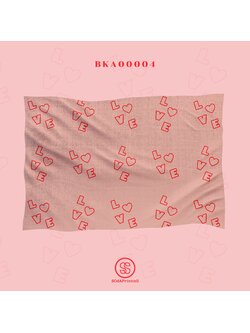 ผ้าห่มอเนกประสงค์ พิมพ์ลาย LOVE II รหัส BKA00004 #SOdAblanket #SodAhome
