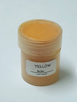 สีน้ำมันผง (กระปุก) สีเหลือง