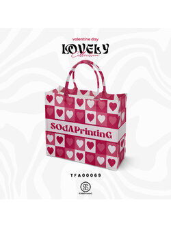 กระเป๋า Book Tote Bag Lovely Collection รหัส TFA00069 #SOdAbag #SOdAPrintinG