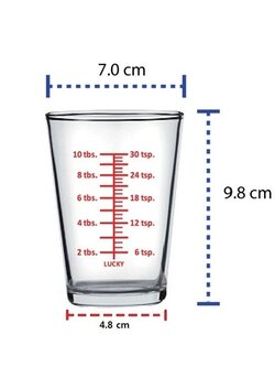 แก้วสเกลขนาด 6ออนซ์