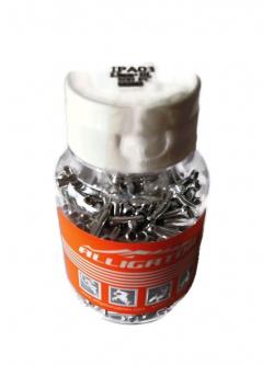 ALLIGATOR Inner Cable End Cap หัวปิดปลายสายในเกียร์และเบรค สีเงิน