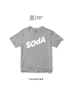เสื้อยืด พิมพ์ลาย SOdA-โซดา | สีเทา รหัส TSA00580-TSA00581 (C20) #เสื้อ #เสื้อยืด #SOdAPrintinG