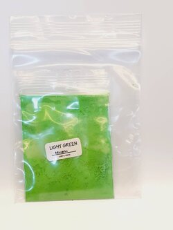 สีน้ำมันผง (ห่อ) สีเขียวสะท้อน