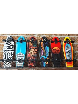 Surf Skate ยี่ห้อ S-Fight รุ่น P7 Adaptor FishDeck ทรัค P7 (หน้าไว สมูท เน้นความพริ้ว) บอร์ดทรงหางปลา ไม่เมเปิ้ล 7 ชั้น หนา13mm.