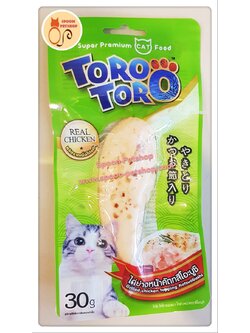 Toro Toro ขนมแมว โทโร โทโร่ รสไก่ย่าง หน้าคัทสึโอะบูชิ 30g