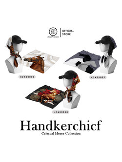 ผ้าเช็ดหน้า Celestial Horse Collection รหัส HCA00006-HCA00008 #Handkerchief #SOdAPrintinG