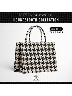Mini Book tote bag HOUNDSTOOTH COLLECTION รหัส TFA00079 #ไม่ใส่ชื่อ #SOdAbag