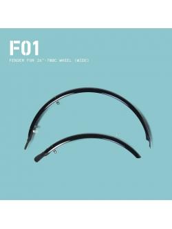 บังโคลน VINCITA F01 Fender for 26"-700C wheel (หน้ากว้าง Wide 6 cm.)