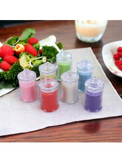 โหลแก้วใสฝาปิดสูญญากาศ แบบมีจุก ขนาด 100 ml. และ 150 ml. สำหรับใส่เทียน เครื่องปุรง