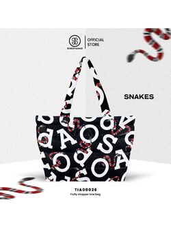 กระเป๋า Fluffy Shopper Tote Bag SNAKES Collection🐍 รหัส TIA00026 #SOdAPrintinG