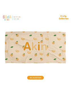 ผ้าเช็ดตัวเด็ก ลาย Orange 🍊 Fruity Collection รหัส DCA00104 #ผ้าห่ม #SOdAbaby