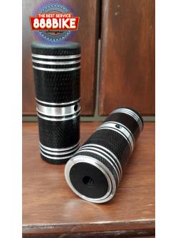 พักเท้าอลูมิเนียม BMX แกน 15 สีดำ