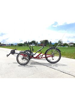 จักรยานนอนปั่น MOTRIKE Recumbent Bicycle Trikes BIKE, พับได้ 3 wheel 27สปีด, M-009, MY2025
