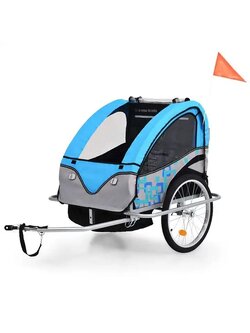 รถพ่วงจักรยาน 3 Horses Bicycle trailer for baby and cargo bicycle for advertising trailer