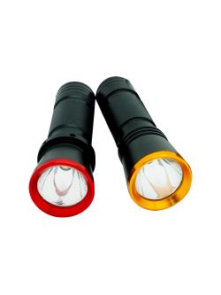 ไฟหน้าจักรยาน 17 Watt ขอบสีแดง ขอบสีทอง LEDSW1