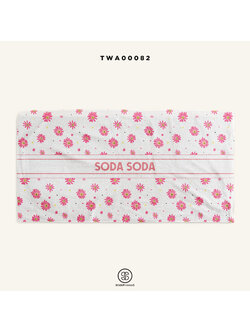 ผ้าเช็ดตัว ลาย Flower 3 ใส่ชื่อได้ รหัส TWA00082 #SOdAtowel #SOdAhome