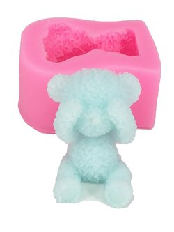 พิมพ์ซิลิโคน หมีปิดตา