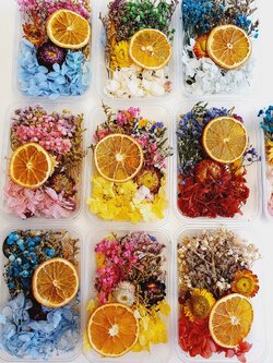 ดอกไม้แห้ง บรรจุกล่อง (คละแบบ)