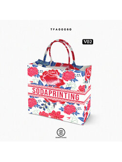 กระเป๋า Book Tote Bag Rosé Collection รหัส TFA00060 #ใส่ชื่อได้ #SOdAbag #SOdAPrintinG