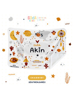 ผ้าห่มเด็ก ใส่ชื่อได้ ลาย SeaTreasures Cute Animal รหัส CKA00187 🌜🐠 #CuteAnimal #ผ้าห่ม #SOdAbaby
