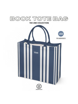 กระเป๋า Book Tote Bag The LINE Collection (Blue Color) รหัส TFA00023 #SOdAPrintinG