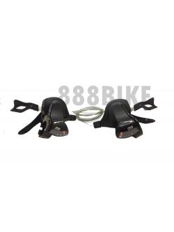 มือเกียร์เสือภูเขา Sunrace 3x7สปีด M30 มีสาย (มีกล่อง)