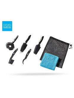 PRO ชุดแปรงทำความสะอาดจักรยาน (5ชิ้น, ผ้า 1 ผืน)