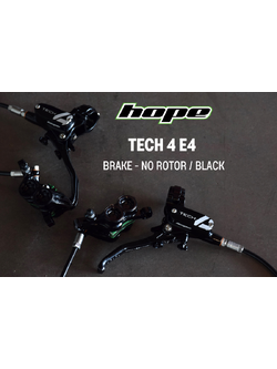 HOPE TECH4 E4 NO-ROTOR BRAKE SET (front+rear) "Our hard hitting downhill brake"