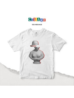 เสื้อยืดพิมพ์ลาย Collage Kallisto II รหัส CEA00453 สีขาว #เสื้อยืด #Collage