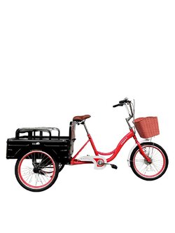 OSAKA ELEPHANT 2-in-1 Tricycle 20" Wheels | Heavy-Duty Cargo Bike with Convertible Rear Deck