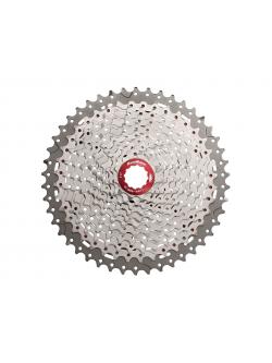 เฟืองเสือภูเขา SUNRACE, CSMX8, 11-46T ตัวท็อป MX 11-Speed Wide-Ratio Cassette แกนแดง