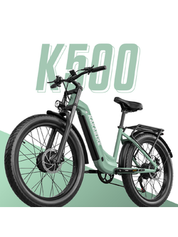 KAKABIKE K500: 26-inch Dual-Wheel Drive Electric Bicycle with 48V Lithium Battery for Adults - Conquer Every Terrain!