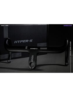 แฮนด์คาร์บอนอินทิเกรต VISP BUILDER รุ่น HYPER-S Integrated Aero handlebar Full Carbon ซ่อนสาย รองรับ DI2 และ OD2 ดรอป 124.8mm ริช : 82mm องศาสเต็ม -7 องศา