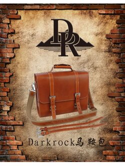 กระเป๋าตะแกรงหลังหนัง DARKROCK COWHIDE SADDLE Bag COW LEATHER PANIER BAG (1ชิ้น)