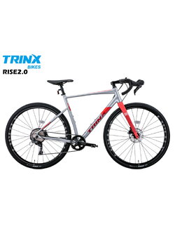 จักรยานเสือหมอบ TRINX RISE 2.0 GRAVEL BIKE เฟรมอลูตะเกียบคาร์บอน 11สปีด 2022 (NEW GTR2.0)