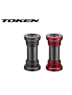 กะโหลกกลวงแบร์ริ่ง TOKEN รุ่น TK877EX เกลียวอังกฤษ Shimano ROAD&MTB BSA1.37"x24T 68/73mm