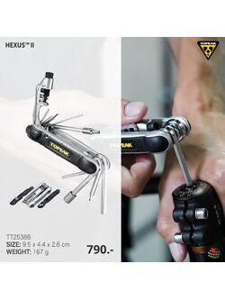 เครื่องมือเอนกประสงค์ 16 ฟังก์ชั่น TOPEAK HEXUS™ II TT2538B
