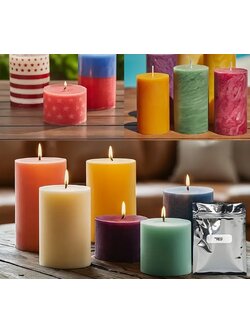 สีเกล็ด สีทำเทียน 12 สี